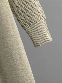 Women's Sweater Dress Jumper Dress Winter Dress Midi Dress Fashion Plain Outdoor Holiday Vacation Going Out Crew Neck Long Sleeve 2023 Loose Fit Black Blue Purple One Size -Tesla Style riaklt1697711384596