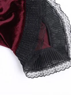 Women's Party Dress Lace Dress Cocktail Dress Midi Dress Black Wine Purple Sleeveless Pure Color Lace Spring Fall Winter Spaghetti Strap Fashion Halloween Birthday Wedding Guest 2023 S M L -Tesla Style rjuxnh1694505129323