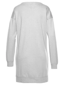 Women's Casual Dress Sweatshirt Dress Winter Dress Letter Pocket Print Crew Neck Mini Dress Fashion Streetwear Outdoor Daily Long Sleeve Loose Fit White Gray Fall Winter S M L XL XXL -Tesla Style rmvmel1694502463547