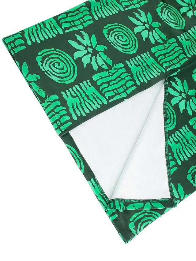 Women's Prom Dress Party Dress Wedding Guest Dress Long Dress Maxi Dress Green Half Sleeve Floral Print Summer Spring Fall One Shoulder Fashion Evening Party Wedding Guest Vacation 2023 S M L XL XXL 7 Women's Prom Dress Party Dress Wedding Guest Dress Long Dress Maxi Dress Green Half Sleeve Floral Print Summer Spring Fall One Shoulder Fashion Evening Party Wedding Guest Vacation 2023 S M L XL XXL - Image 5