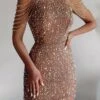 Women‘s Homecoming Dress Bodycon Mini Dress Black Pink Sleeveless Pure Color Sequins Tassel Fringe Beads Spring Summer Crew Neck Hot Elegant Party 2023 S M L XL / Party Dress -Tesla Style roeubh1642484342003