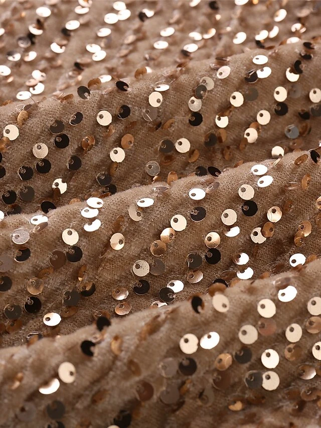 Women‘s Christmas Party Dress Sequin Dress Cocktail Dress Midi Dress Gold Sleeveless Pure Color Sparkly Glitter Sequins Spring Fall Winter One Shoulder Fashion Winter Dress Wedding Guest Vacation 9 Women‘s Christmas Party Dress Sequin Dress Cocktail Dress Midi Dress Gold Sleeveless Pure Color Sparkly Glitter Sequins Spring Fall Winter One Shoulder Fashion Winter Dress Wedding Guest Vacation - Image 7