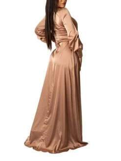 Women‘s Wedding Guest Dress Party Dress Satin Dress Sheath Dress Swing Dress Long Dress Maxi Dress Black Yellow Pink Long Sleeve Pure Color Lace Up Winter Fall Spring V Neck Mature Winter Dress 2023 39 Women‘s Wedding Guest Dress Party Dress Satin Dress Sheath Dress Swing Dress Long Dress Maxi Dress Black Yellow Pink Long Sleeve Pure Color Lace Up Winter Fall Spring V Neck Mature Winter Dress 2023 -Tesla Style rxsdar1643182442301