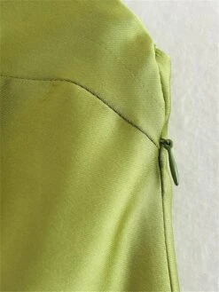 Women's Prom Dress Party Dress Satin Dress Midi Dress White Green Sleeveless Pure Color Backless Spring Fall Winter Spaghetti Strap Fashion Evening Party Wedding Guest Vacation 2023 S M L -Tesla Style ryvzvo1691745621489