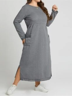 Women's Casual Dress Sweatshirt Dress Winter Dress Long Dress Maxi Dress Ruched Pocket Outdoor Daily Going Out Fashion Streetwear Crew Neck Long Sleeve 2023 Loose Fit Black Wine Purple Color S M L XL 23 Women's Casual Dress Sweatshirt Dress Winter Dress Long Dress Maxi Dress Ruched Pocket Outdoor Daily Going Out Fashion Streetwear Crew Neck Long Sleeve 2023 Loose Fit Black Wine Purple Color S M L XL -Tesla Style ryzwbh1693813472126