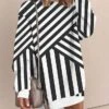 Women's Casual Dress Sweatshirt Dress Mini Dress Warm Fashion Outdoor Vacation Going Out Crew Neck Print Floral Geometric Striped Loose Fit Black Pink Blue S M L XL XXL -Tesla Style rzmsuv1694151131806