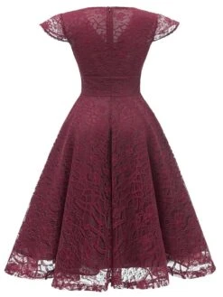Women's Party Dress Lace Dress Cocktail Dress Midi Dress Wine Navy Blue Short Sleeve Pure Color Lace Spring Fall Winter V Neck Fashion Winter Dress Wedding Guest Vacation 2023 S M L XL XXL 8 Women's Party Dress Lace Dress Cocktail Dress Midi Dress Wine Navy Blue Short Sleeve Pure Color Lace Spring Fall Winter V Neck Fashion Winter Dress Wedding Guest Vacation 2023 S M L XL XXL -Tesla Style rzqrxq1692179948646