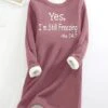 Women's Sweatshirt Dress Casual Dress Mini Dress Warm Fashion Outdoor Holiday Vacation Crew Neck Print Print Loose Fit Dark Pink S M L XL XXL -Tesla Style soancs1697794271065