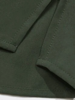 Women's Work Dress Casual Dress Semi Formal Dress Fashion Office Daily Workfashion Mini Dress Lace Up Button V Neck Long Sleeve Plain Loose Fit Army Green Fall Winter S M L XL -Tesla Style sqhnku1695096217642