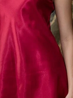 Women's Satin Dress Strap Dress Mini Dress Cute Sexy Backless Solid Color Strap Party Lounge Black White 2023 Summer Spring M L XL XXL -Tesla Style swkgzz1692857676114