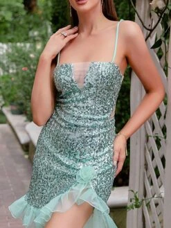 Women‘s Party Dress Sequin Dress Homecoming Dress Mini Dress Green Sleeveless Pure Color Sparkly Glitter Sequins Spring Fall Winter Spaghetti Strap Fashion Wedding Guest Birthday Vacation Slim 8 Women‘s Party Dress Sequin Dress Homecoming Dress Mini Dress Green Sleeveless Pure Color Sparkly Glitter Sequins Spring Fall Winter Spaghetti Strap Fashion Wedding Guest Birthday Vacation Slim -Tesla Style swtczo1692786643573