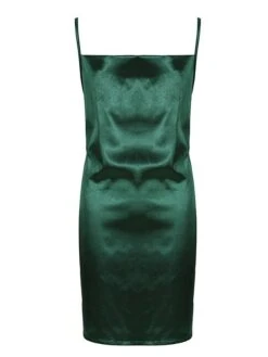 Women‘s Party Dress Satin Dress Sheath Dress Cocktail Party Club Mini Dress Party Hot Spaghetti Strap Sleeveless Backless 2023 Regular Fit Black Champagne Wine Pure Color S M L XL 2XL -Tesla Style szswiz1672828170416