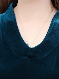 Women‘s Party Dress Wedding Guest Dress Velvet Dress Work Dress Midi Dress Black Wine Royal Blue Long Sleeve Pure Color Ruched Winter Fall Spring V Neck Fashion Spring Dress 2023 M L XL 2XL 3XL 4XL -Tesla Style szyphl1671789631546