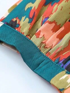 Women's Work Dress A Line Dress Fashion Mini Dress Lace Up Ruffle V Neck Long Sleeve Floral Regular Fit Black Pink Blue Fall S M L XL -Tesla Style szyzks1694490804763