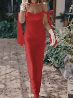 Women‘s Party Dress Satin Dress Sheath Dress Long Dress Maxi Dress Green Black Blue Sleeveless Pure Color Mesh Spring Summer Off Shoulder Modern Party Slim 2023 S M L XL XXL -Tesla Style tdxnzq1645181424818