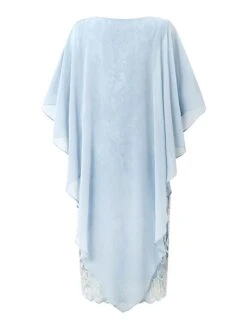 Women‘s Party Dress Bodycon Sheath Dress Formal Special Occasion Evening Party Midi Dress Party Stylish Crew Neck Half Sleeve Lace Embroidered Light Blue Floral S M L XL 2XL -Tesla Style tgxmfb1684134476064