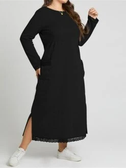 Women's Casual Dress Sweatshirt Dress Winter Dress Long Dress Maxi Dress Ruched Pocket Outdoor Daily Going Out Fashion Streetwear Crew Neck Long Sleeve 2023 Loose Fit Black Wine Purple Color S M L XL 24 Women's Casual Dress Sweatshirt Dress Winter Dress Long Dress Maxi Dress Ruched Pocket Outdoor Daily Going Out Fashion Streetwear Crew Neck Long Sleeve 2023 Loose Fit Black Wine Purple Color S M L XL -Tesla Style tjasee1693813472526