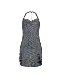 Women's Party Dress Sequin Dress Black Dress Mini Dress White-1 Black-2 Sleeveless Pure Color Sequins Summer Spring Cowl Neck Hot Summer Dress Slim 2022 S M L XL XXL -Tesla Style tjcpkw1681203746295