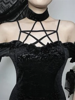 Women's Party Dress Velvet Dress Cocktail Dress Mini Dress Black Short Sleeve Pure Color Lace Spring Fall Winter Halter Neck Fashion Halloween Birthday Wedding Guest 2023 S M L 28 Women's Party Dress Velvet Dress Cocktail Dress Mini Dress Black Short Sleeve Pure Color Lace Spring Fall Winter Halter Neck Fashion Halloween Birthday Wedding Guest 2023 S M L -Tesla Style trzhri1693983152653