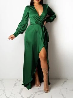 Women‘s Wedding Guest Dress Party Dress Satin Dress Sheath Dress Swing Dress Long Dress Maxi Dress Black Yellow Pink Long Sleeve Pure Color Lace Up Winter Fall Spring V Neck Mature Winter Dress 2023 26 Women‘s Wedding Guest Dress Party Dress Satin Dress Sheath Dress Swing Dress Long Dress Maxi Dress Black Yellow Pink Long Sleeve Pure Color Lace Up Winter Fall Spring V Neck Mature Winter Dress 2023 -Tesla Style tsfefi1643182439170