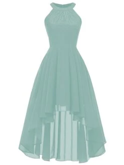 Women's Party Dress Lace Dress Homecoming Dress Midi Dress Pink Wine Purple Sleeveless Pure Color Lace Summer Spring Crew Neck Party Birthday Evening Party Wedding Guest 2023 S M L XL 2XL -Tesla Style tsnvpi1675674074335