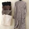 Women's Sweater Dress Jumper Dress Winter Dress Mini Dress Warm Plain Outdoor Daily Vacation Going Out Turtleneck Long Sleeve Button 2023 Slim Black Brown Khaki One Size