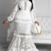 Women's Party Dress Lace Dress Sheath Dress Long Dress Maxi Dress White Long Sleeve Pure Color Hollow Out Winter Fall Spring Off Shoulder Mature Winter Dress Birthday Evening Party 2023 S M L XL XXL 1 Women's Party Dress Lace Dress Sheath Dress Long Dress Maxi Dress White Long Sleeve Pure Color Hollow Out Winter Fall Spring Off Shoulder Mature Winter Dress Birthday Evening Party 2023 S M L XL XXL -Tesla Style tuvjyi1656561358405