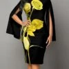 Women's Bodycon Sheath Dress Church Dress Midi Dress Black White Long Sleeve Floral Split Summer Spring Crew Neck Stylish Winter Dress Fall Dress 2023 S M L XL XXL 1 Women's Bodycon Sheath Dress Church Dress Midi Dress Black White Long Sleeve Floral Split Summer Spring Crew Neck Stylish Winter Dress Fall Dress 2023 S M L XL XXL -Tesla Style txkbpn1654832299251