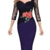Women's Party Dress Lace Dress Bodycon Midi Dress Purple Green 3/4 Length Sleeve Floral Lace Fall Winter Autumn Square Neck Stylish 2023 S M L XL XXL 3XL 4XL 5XL 1 Women's Party Dress Lace Dress Bodycon Midi Dress Purple Green 3/4 Length Sleeve Floral Lace Fall Winter Autumn Square Neck Stylish 2023 S M L XL XXL 3XL 4XL 5XL -Tesla Style ubiidt1645582126345