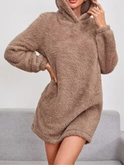 Women's Casual Dress Hoodie Dress Winter Dress Mini Dress Ruched Outdoor Street Daily Fashion Streetwear Hooded Long Sleeve 2023 Loose Fit Pink Khaki Gray Color S M L XL XXL Size 11 Women's Casual Dress Hoodie Dress Winter Dress Mini Dress Ruched Outdoor Street Daily Fashion Streetwear Hooded Long Sleeve 2023 Loose Fit Pink Khaki Gray Color S M L XL XXL Size -Tesla Style ucqsck1694591786334