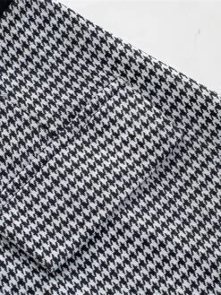 Women's Work Dress Sheath Dress Semi Formal Dress Fashion Midi Dress Button Pocket Crew Neck 3/4 Length Sleeve Houndstooth Regular Fit Black Fall Winter S M L XL -Tesla Style ufgaom1692603093835