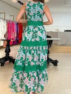 Women's Prom Dress Party Dress Lace Dress Long Dress Maxi Dress White Green Sleeveless Floral Lace Summer Spring Fall V Neck Fashion Evening Party Wedding Guest Vacation 2023 S M L XL 8 Women's Prom Dress Party Dress Lace Dress Long Dress Maxi Dress White Green Sleeveless Floral Lace Summer Spring Fall V Neck Fashion Evening Party Wedding Guest Vacation 2023 S M L XL -Tesla Style ufgmgg1687838095193