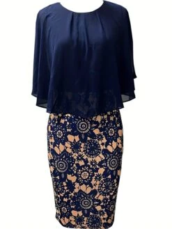 Women's Work Dress Sheath Dress Semi Formal Dress Fashion Midi Dress Print Crew Neck Half Sleeve Floral Slim Pink Navy Blue Fall S M L XL XXL 22 Women's Work Dress Sheath Dress Semi Formal Dress Fashion Midi Dress Print Crew Neck Half Sleeve Floral Slim Pink Navy Blue Fall S M L XL XXL -Tesla Style ukxebx1693819981375