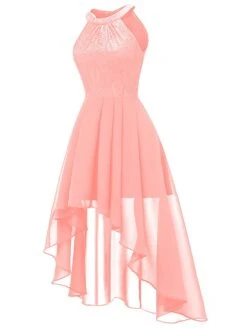 Women's Party Dress Lace Dress Homecoming Dress Midi Dress Pink Wine Purple Sleeveless Pure Color Lace Summer Spring Crew Neck Party Birthday Evening Party Wedding Guest 2023 S M L XL 2XL -Tesla Style uviqxs1675674061983