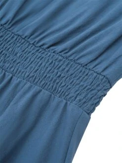 Women's Work Dress Black Dress Semi Formal Dress Fashion Mini Dress Ruched V Neck Long Sleeve Plain Regular Fit Black Red Blue Fall Winter S M L XL -Tesla Style uxeqxn1693300586134