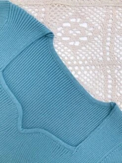 Women's Sweater Dress Jumper Dress Casual Dress Midi Dress Fashion Pure Color Outdoor Daily Vacation Going Out V Neck Long Sleeve Patchwork 2023 Regular Fit Black Pink Blue S M -Tesla Style uypgti1695268446422