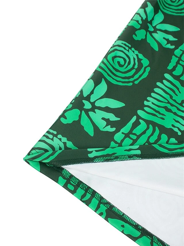 Women's Prom Dress Party Dress Wedding Guest Dress Long Dress Maxi Dress Green Half Sleeve Floral Print Summer Spring Fall One Shoulder Fashion Evening Party Wedding Guest Vacation 2023 S M L XL XXL 8 Women's Prom Dress Party Dress Wedding Guest Dress Long Dress Maxi Dress Green Half Sleeve Floral Print Summer Spring Fall One Shoulder Fashion Evening Party Wedding Guest Vacation 2023 S M L XL XXL - Image 6