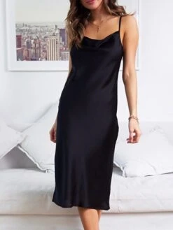 Women's Party Dress Satin Dress Emerald Green Dress Midi Dress Black Wine Gold Sleeveless Pure Color Backless Summer Spring Spaghetti Strap Stylish 2023 S M L XL 26 Women's Party Dress Satin Dress Emerald Green Dress Midi Dress Black Wine Gold Sleeveless Pure Color Backless Summer Spring Spaghetti Strap Stylish 2023 S M L XL -Tesla Style vhvkyu1649668983792