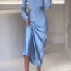 Women's Party Dress Satin Dress Wedding Guest Dress Long Dress Maxi Dress Light Blue Long Sleeve Pure Color Button Spring Fall Winter Shirt Collar Fashion Winter Dress Wedding Guest Birthday 2023 S M 2 Women's Party Dress Satin Dress Wedding Guest Dress Long Dress Maxi Dress Light Blue Long Sleeve Pure Color Button Spring Fall Winter Shirt Collar Fashion Winter Dress Wedding Guest Birthday 2023 S M -Tesla Style vhvogo1697536542418