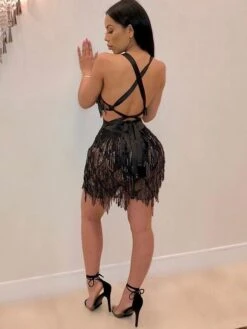 Women's Fringe Dress Sequin Dress Holiday Dress Mini Dress Silver Black Wine Sleeveless Pure Color Sequins Summer Spring Deep V Hot Party Summer Dress 2023 S M L XL 22 Women's Fringe Dress Sequin Dress Holiday Dress Mini Dress Silver Black Wine Sleeveless Pure Color Sequins Summer Spring Deep V Hot Party Summer Dress 2023 S M L XL -Tesla Style vllqwk1614764840684