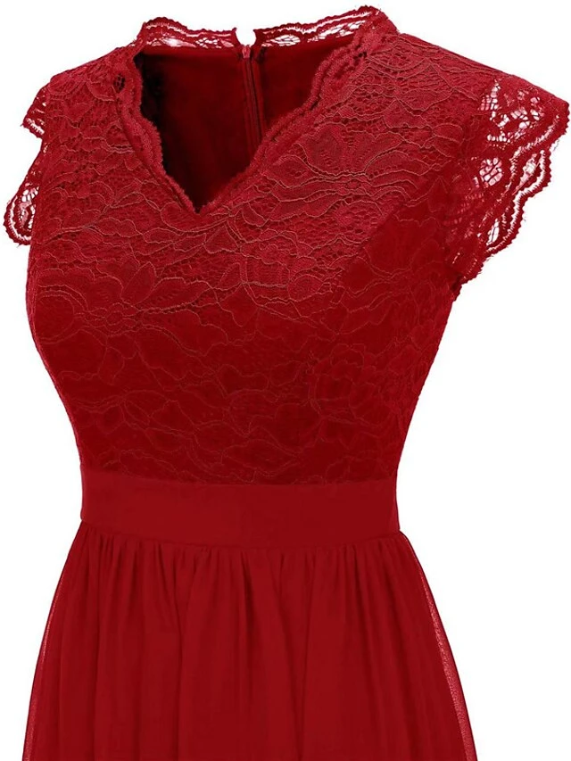 Women‘s Party Dress Homecoming Dress Wedding Guest Dress Corset Dress Lace Dress Long Dress Maxi Dress Black Pink Khaki Sleeveless Pure Color Lace Spring Summer V Neck Modern 2023 XS S M L XL XXL 3XL 9 Women‘s Party Dress Homecoming Dress Wedding Guest Dress Corset Dress Lace Dress Long Dress Maxi Dress Black Pink Khaki Sleeveless Pure Color Lace Spring Summer V Neck Modern 2023 XS S M L XL XXL 3XL - Image 7