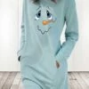 Women‘s Christmas Casual Dress Hoodie Dress Light Blue Grey White Long Sleeve Snowman Pocket Print Winter Fall Crew Neck Stylish Casual Fall Dress Loose Fit 2022 S M L XL 2XL / Cotton / Winter Dress -Tesla Style voqdgd1665747117955