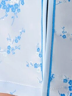 Women‘s Wedding Guest Dress Party Dress Bodycon Sheath Dress Cheongsam Dress Mini Dress Black Pink Red Short Sleeve Floral Split Spring Summer Stand Collar Elegant Weekend Spring Dress 2023 -Tesla Style vptaya1641293136479