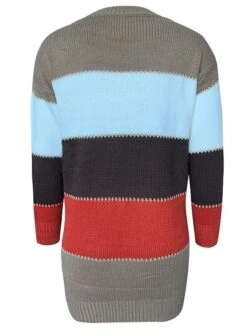 Women‘s Sweater Dress Winter Dress Casual Dress Shift Dress Midi Dress Red Blue Brown Long Sleeve Color Block Knit Fall Winter Autumn Turtleneck Mature Outdoor Daily Loose Fit 2023 S M L XL XXL 3XL -Tesla Style vrsosn1664516106973