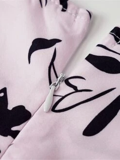 Women's Work Dress Semi Formal Dress Wrap Dress Fashion Mini Dress Lace Up Ruffle Crew Neck Long Sleeve Floral Regular Fit Black Pink Fuchsia Fall S M L XL XXL -Tesla Style vuoiyi1693300597772