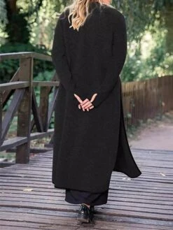 Women's Casual Dress Sweatshirt Dress Midi Dress Active Fashion Outdoor Going Out Weekend Crew Neck Pure Color Regular Fit ArmyGreen Black Dark Gray S M L XL XXL -Tesla Style vyhygs1696926222563