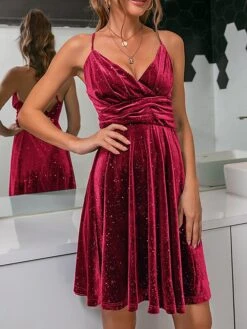 Women‘s Christmas Party Dress Homecoming Dress Velvet Dress Cocktail Dress Mini Dress Black Wine Royal Blue Sleeveless Pure Color Ruched Spring Fall Winter Strap Fashion Birthday Wedding Guest 23 Women‘s Christmas Party Dress Homecoming Dress Velvet Dress Cocktail Dress Mini Dress Black Wine Royal Blue Sleeveless Pure Color Ruched Spring Fall Winter Strap Fashion Birthday Wedding Guest -Tesla Style vzvowc1693808677324