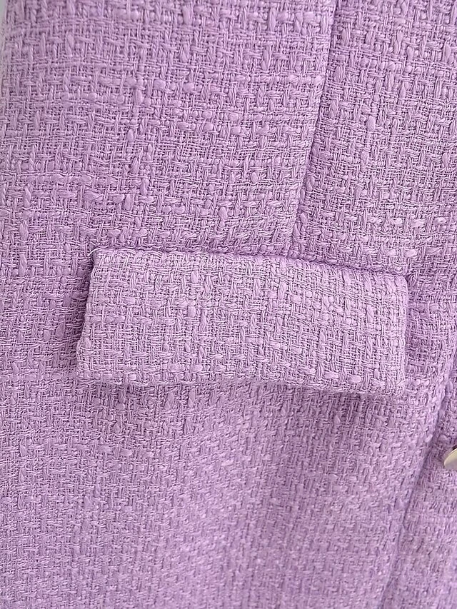 Women's Work Dress Casual Dress Sheath Dress Fashion Office Daily Mini Dress Patchwork Button Stand Collar Short Sleeve Plain Regular Fit Purple Fall Winter S M L 10 Women's Work Dress Casual Dress Sheath Dress Fashion Office Daily Mini Dress Patchwork Button Stand Collar Short Sleeve Plain Regular Fit Purple Fall Winter S M L - Image 8