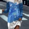 Women's Sweatshirt Dress Casual Dress Mini Dress Warm Fashion Outdoor Christmas Vacation Crew Neck Print Deer Regular Fit Red Blue S M L XL XXL -Tesla Style wdcdpz1697539087872