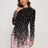 Women's Sweater Dress Winter Dress Jumper Dress Midi Dress Warm Polka Dot Outdoor Daily Holiday Vacation Round Neck Long Sleeve 2023 Regular Fit Pink Green S M L XL XXL 3XL -Tesla Style wdrhkf1697523637110